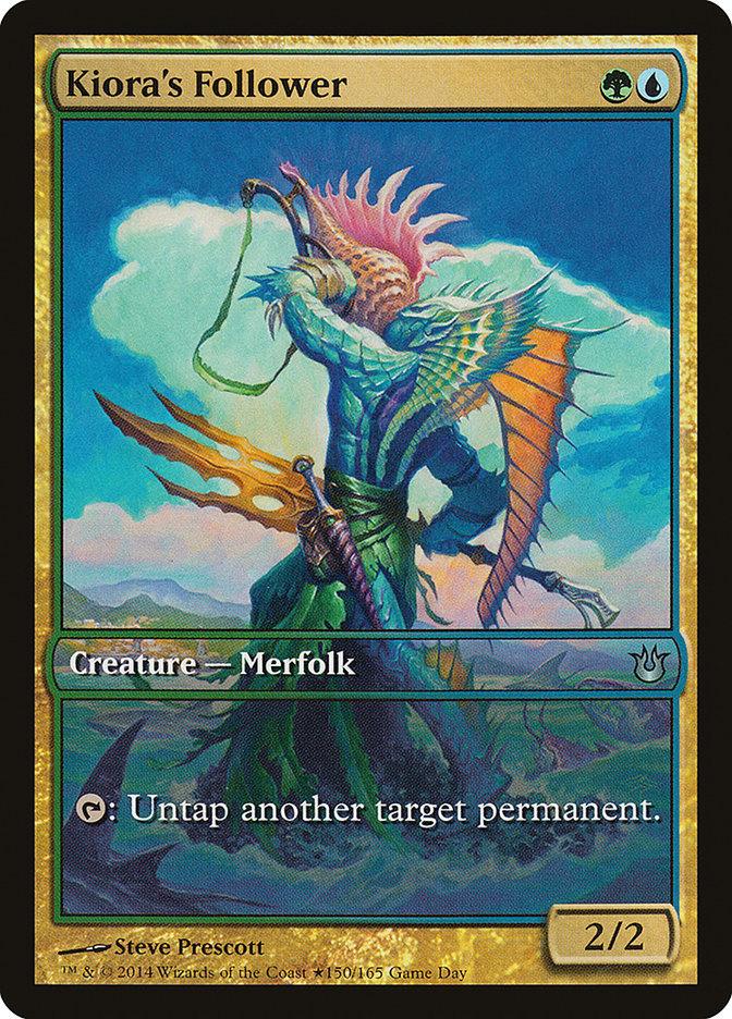 Kiora's Follower (Game Day) [Born of the Gods Promos] - Trinity Hobby