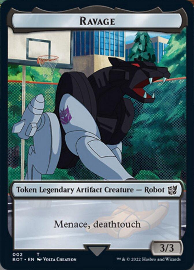 Powerstone // Ravage Double-Sided Token [The Brothers' War Tokens] - Trinity Hobby