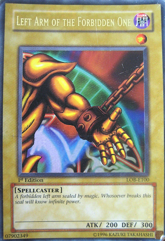 Left Arm of the Forbidden One [LOB-E100] Ultra Rare - Trinity Hobby