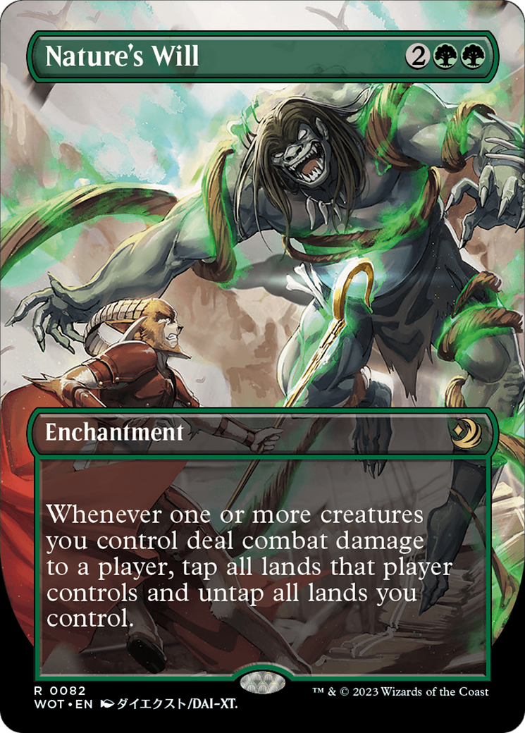 Nature's Will (Anime Borderless) [Wilds of Eldraine: Enchanting Tales] - Trinity Hobby
