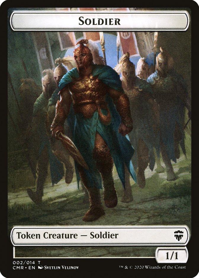 Soldier // Zombie Double-Sided Token [Commander Legends Tokens] - Trinity Hobby