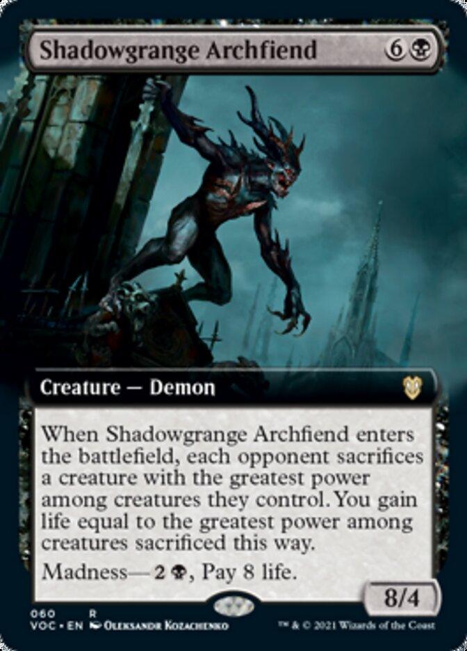 Shadowgrange Archfiend (Extended Art) [Innistrad: Crimson Vow Commander] - Trinity Hobby