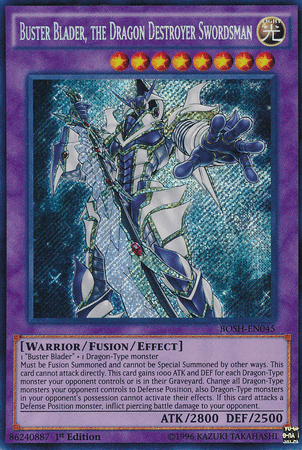 Buster Blader, the Dragon Destroyer Swordsman [BOSH-EN045] Secret Rare - Trinity Hobby