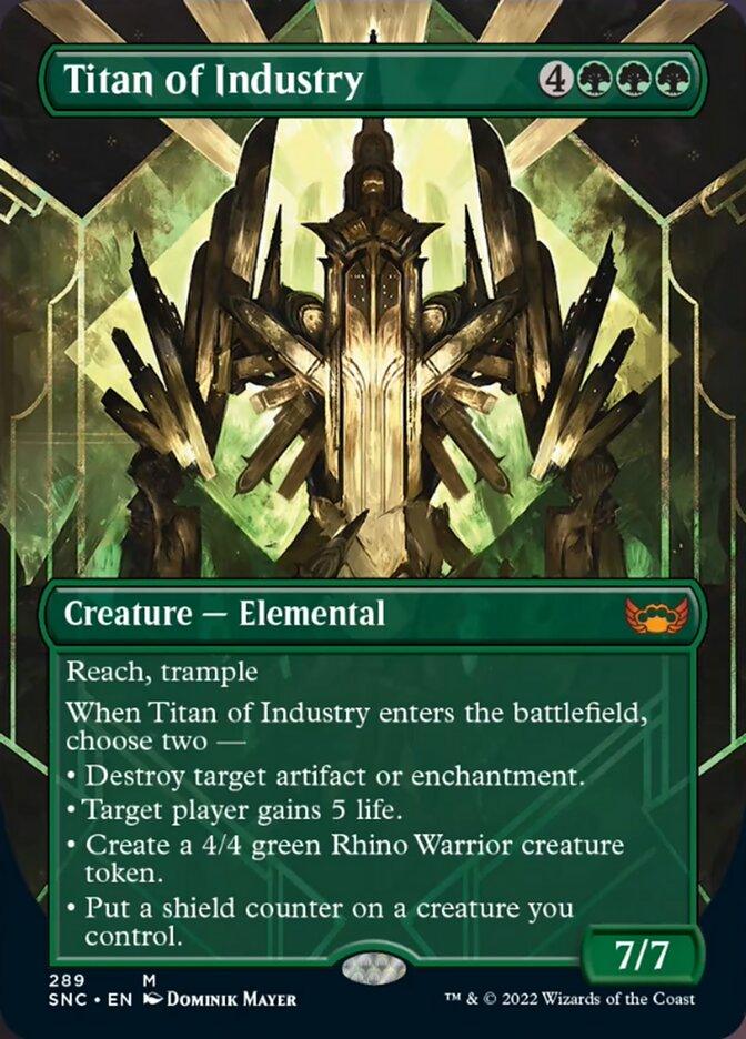 Titan of Industry (Borderless Alternate Art) [Streets of New Capenna] - Trinity Hobby