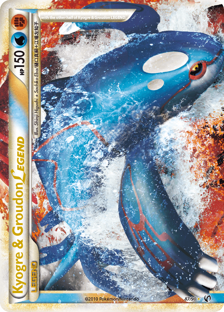 Kyogre & Groudon LEGEND (87/90) [HeartGold & SoulSilver: Undaunted] - Trinity Hobby