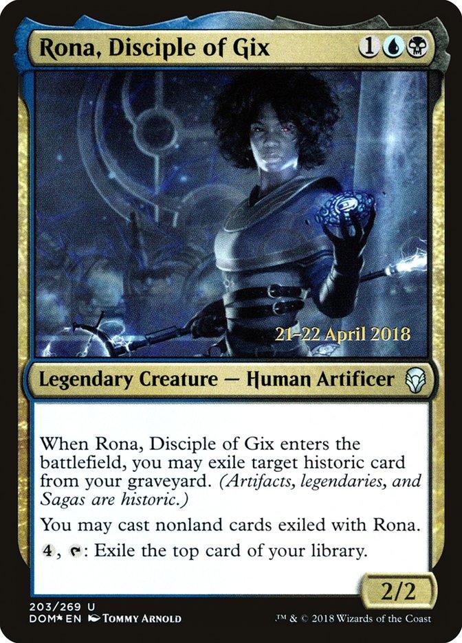 Rona, Disciple of Gix [Dominaria Prerelease Promos] - Trinity Hobby