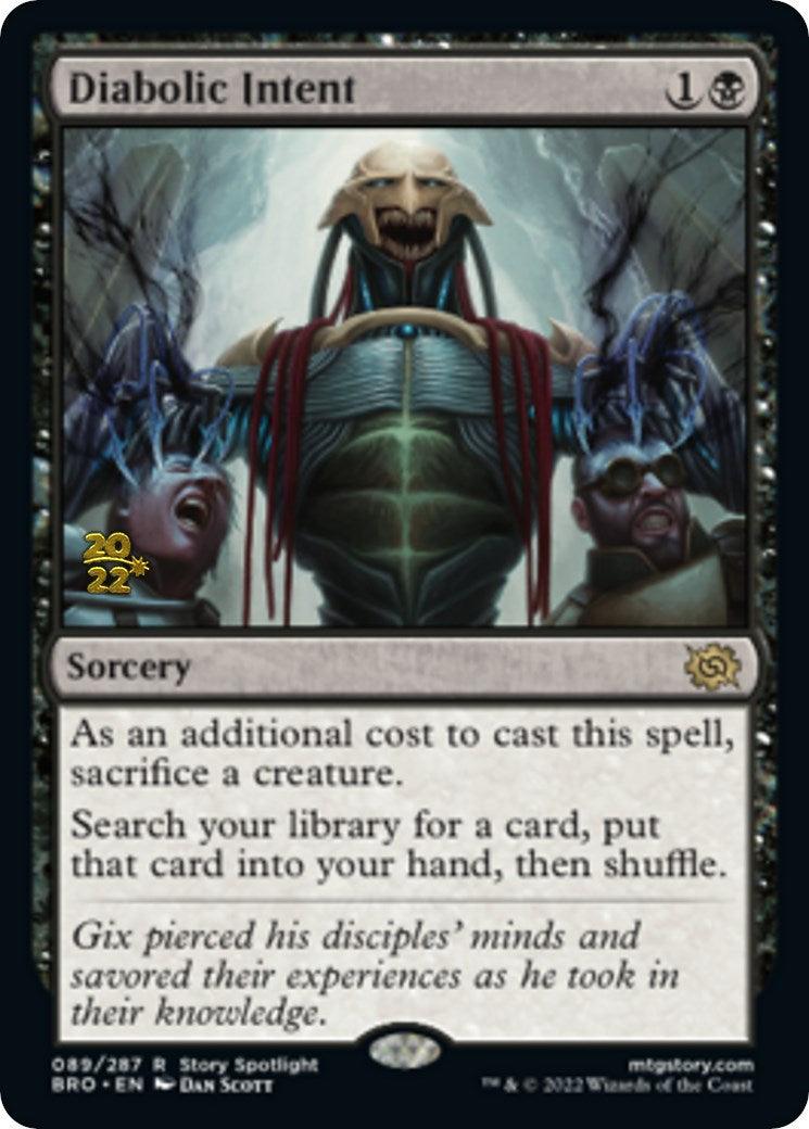 Diabolic Intent [The Brothers' War Prerelease Promos] - Trinity Hobby