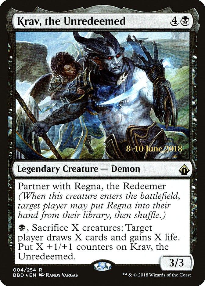 Krav, the Unredeemed [Battlebond Prerelease Promos] - Trinity Hobby