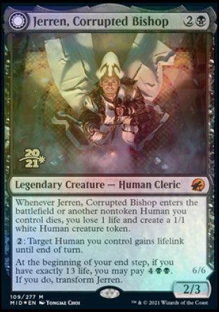 Jerren, Corrupted Bishop // Ormendahl, the Corrupted [Innistrad: Midnight Hunt Prerelease Promos] - Trinity Hobby