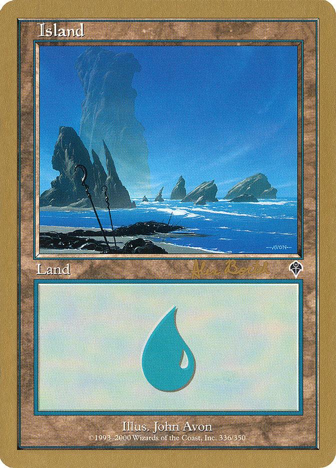 Island (ab336a) (Alex Borteh) [World Championship Decks 2001] - Trinity Hobby