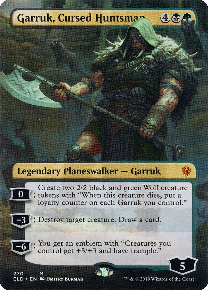 Garruk, Cursed Huntsman (Borderless) [Throne of Eldraine] - Trinity Hobby