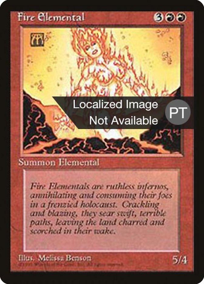 Fire Elemental [Fourth Edition (Foreign Black Border)] - Trinity Hobby