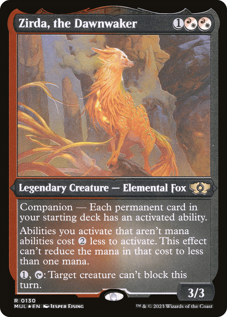 Zirda, the Dawnwaker (Foil Etched) [Multiverse Legends] - Trinity Hobby