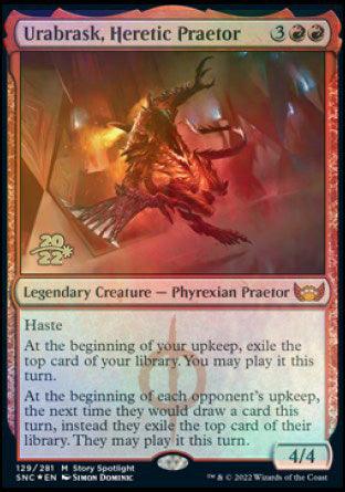 Urabrask, Heretic Praetor [Streets of New Capenna Prerelease Promos] - Trinity Hobby