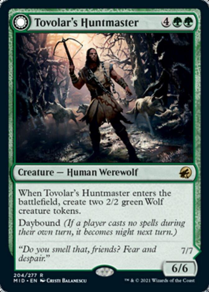 Tovolar's Huntmaster // Tovolar's Packleader [Innistrad: Midnight Hunt] - Trinity Hobby