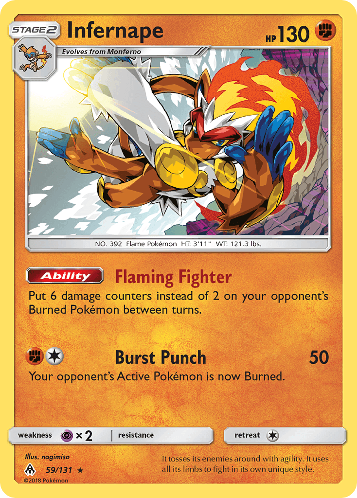 Infernape (59/131) [Sun & Moon: Forbidden Light] - Trinity Hobby
