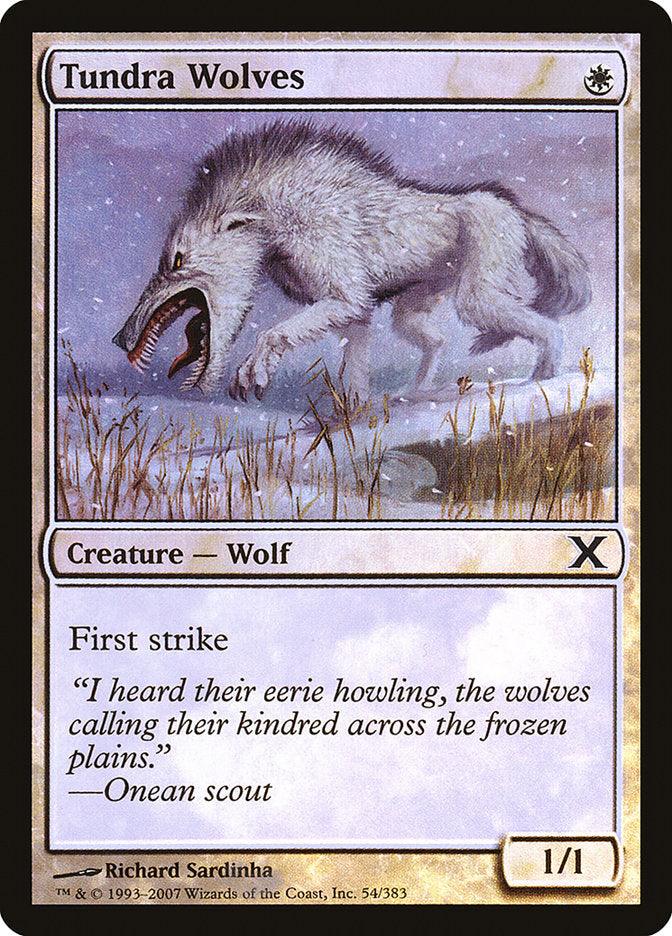 Tundra Wolves (Premium Foil) [Tenth Edition] - Trinity Hobby