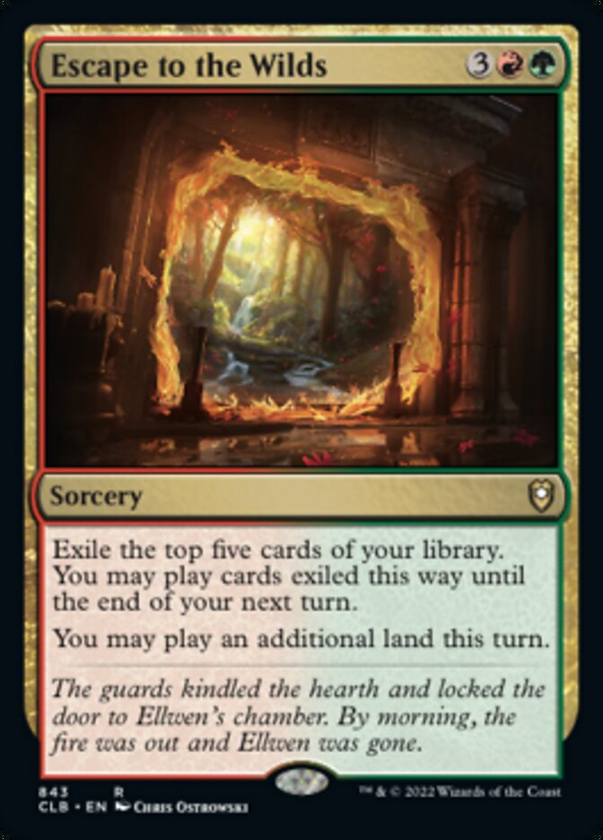 Escape to the Wilds [Commander Legends: Battle for Baldur's Gate] - Trinity Hobby