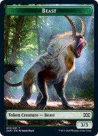 Beast // Treasure Double-Sided Token [Double Masters Tokens] - Trinity Hobby