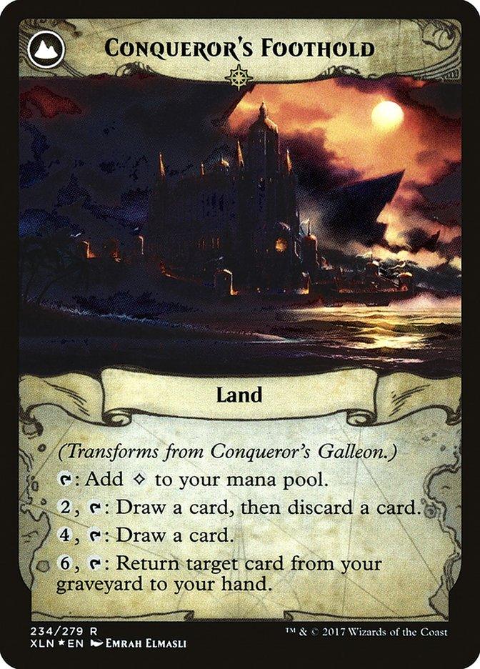 Conqueror's Galleon // Conqueror's Foothold [Ixalan Prerelease Promos] - Trinity Hobby