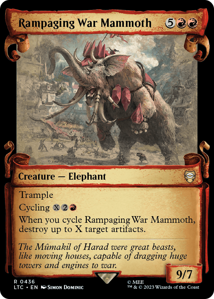 Rampaging War Mammoth [The Lord of the Rings: Tales of Middle-Earth Commander Showcase Scrolls] - Trinity Hobby