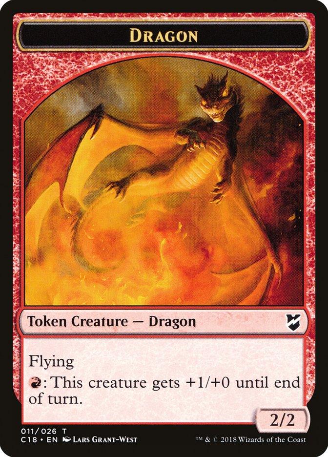 Dragon Egg // Dragon Double-Sided Token [Commander 2018 Tokens] - Trinity Hobby