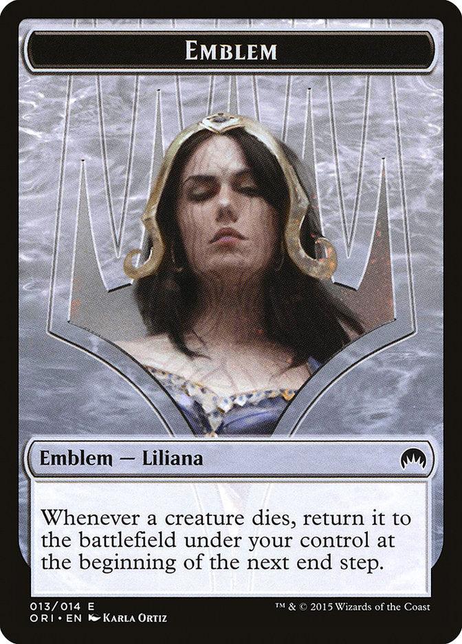 Liliana, Defiant Necromancer Emblem [Magic Origins Tokens] - Trinity Hobby
