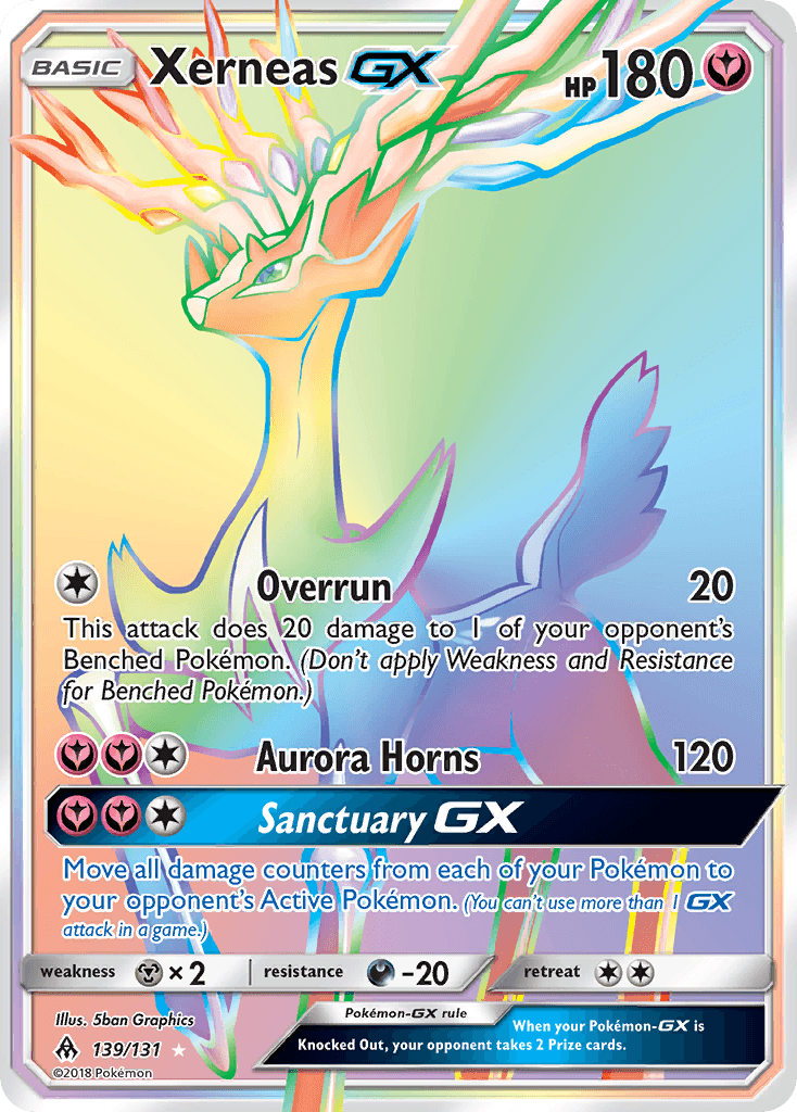 Xerneas GX (139/131) [Sun & Moon: Forbidden Light] - Trinity Hobby