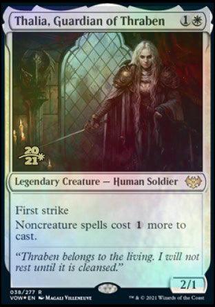 Thalia, Guardian of Thraben [Innistrad: Crimson Vow Prerelease Promos] - Trinity Hobby