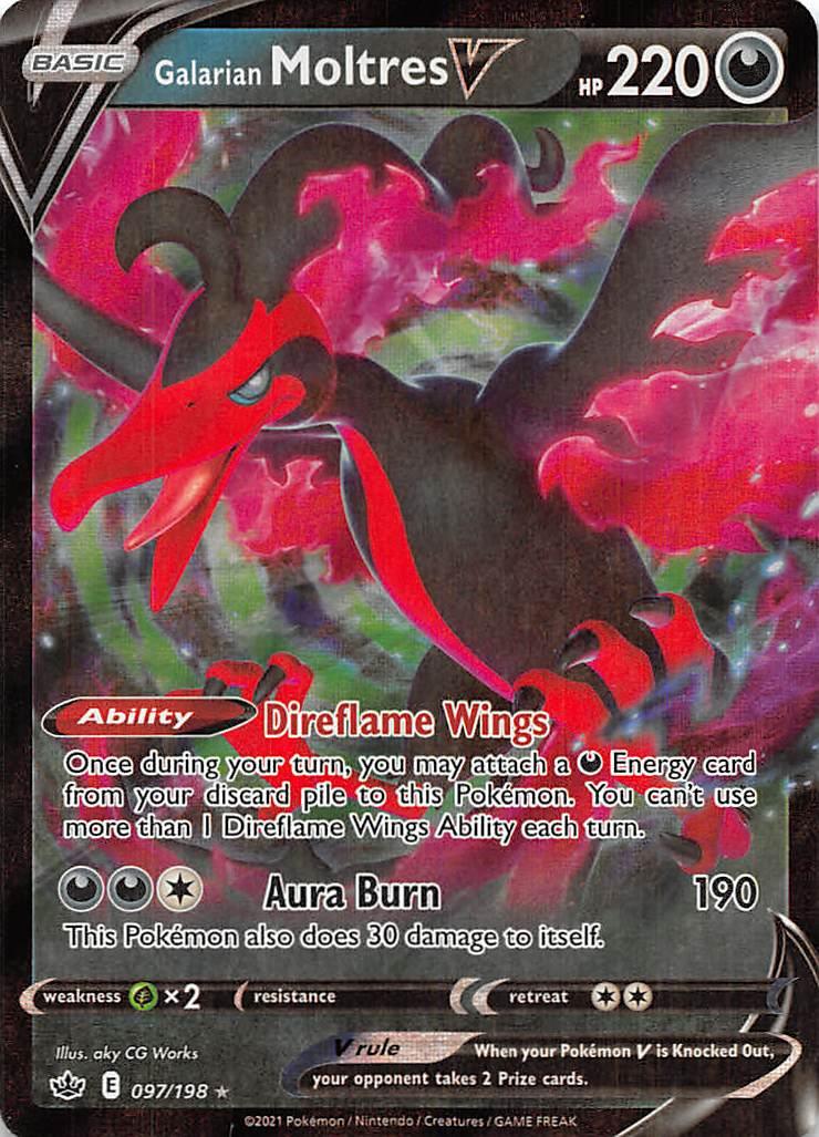 Galarian Moltres V (097/198) [Sword & Shield: Chilling Reign] - Trinity Hobby