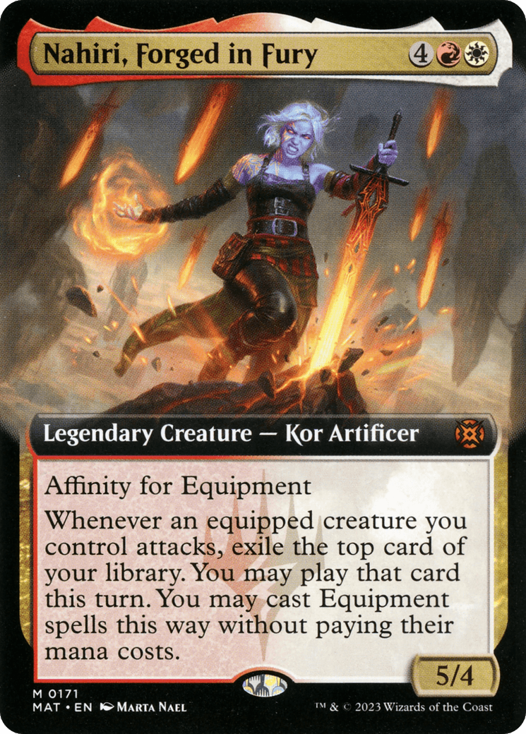 Nahiri, Forged in Fury (Extended Art) [March of the Machine: The Aftermath] - Trinity Hobby