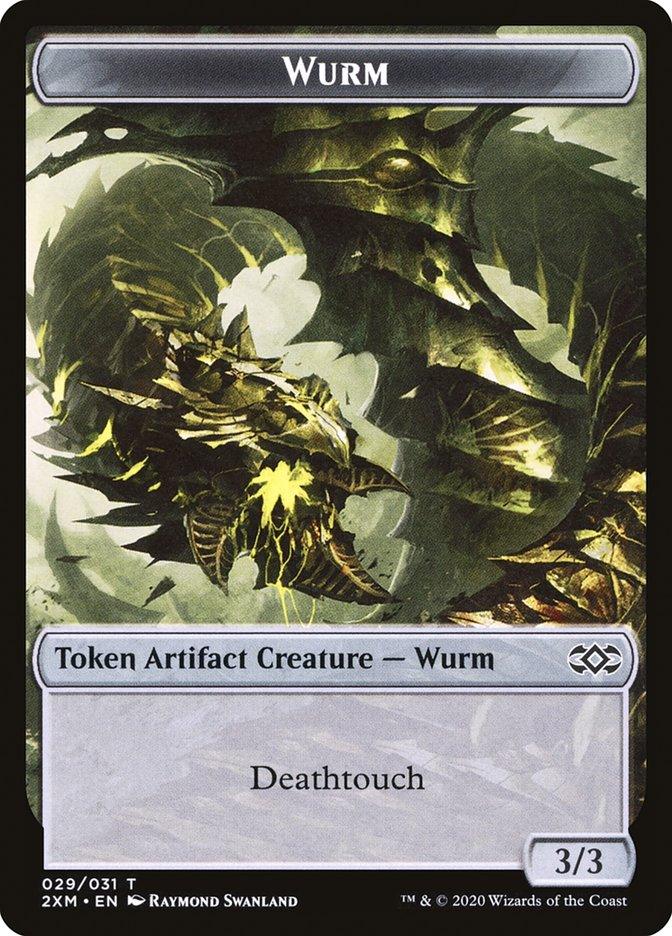 Ooze // Wurm (029) Double-Sided Token [Double Masters Tokens] - Trinity Hobby