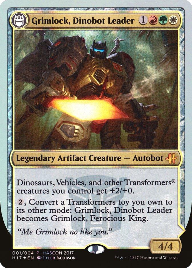 Grimlock, Dinobot Leader // Grimlock, Ferocious King [HasCon 2017] - Trinity Hobby