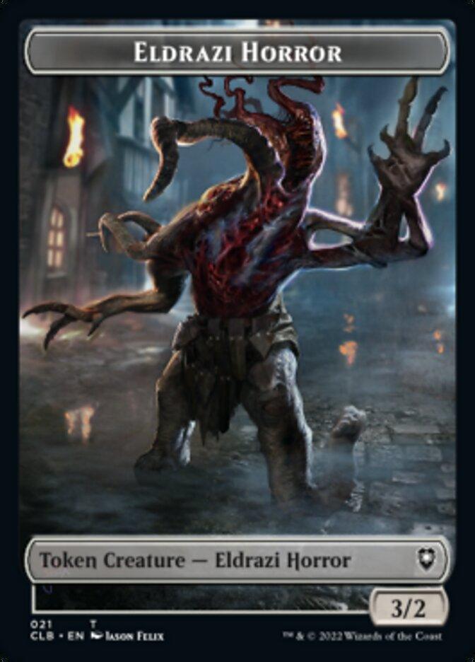 Horror // Eldrazi Horror Double-Sided Token [Commander Legends: Battle for Baldur's Gate Tokens] - Trinity Hobby