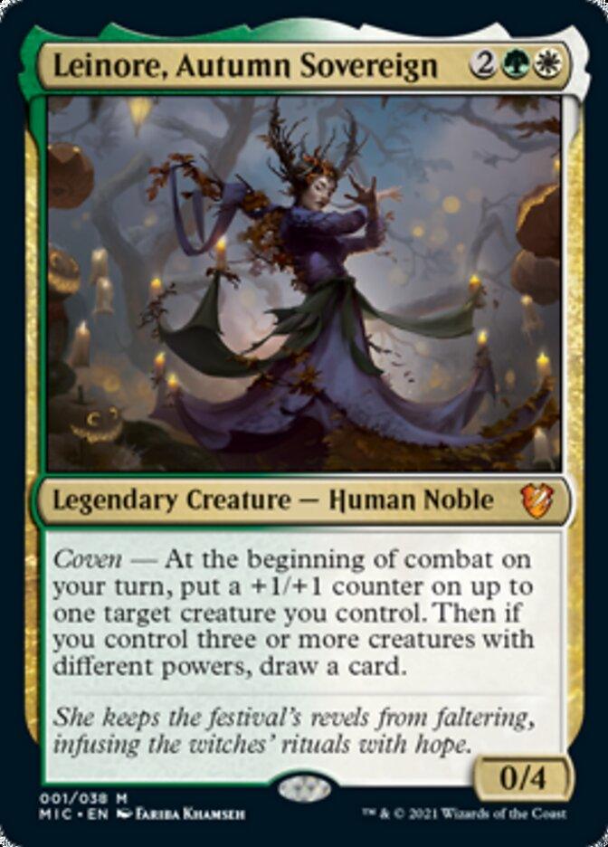 Leinore, Autumn Sovereign (Display Commander) [Innistrad: Midnight Hunt Commander] - Trinity Hobby
