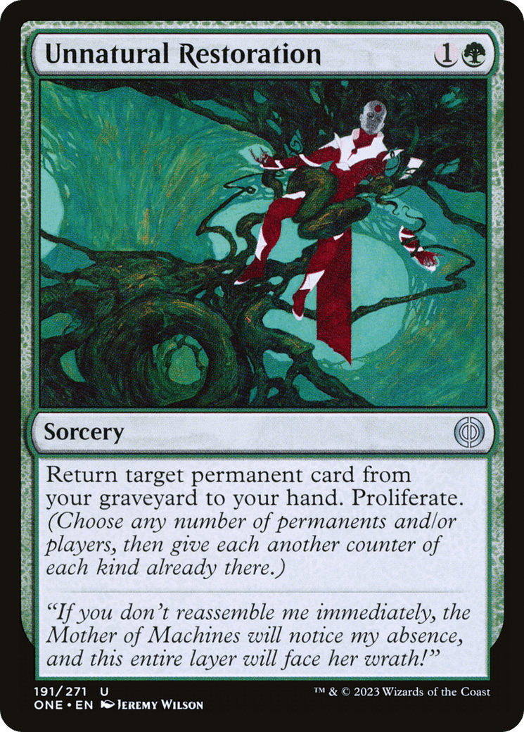Unnatural Restoration [Phyrexia: All Will Be One] - Trinity Hobby