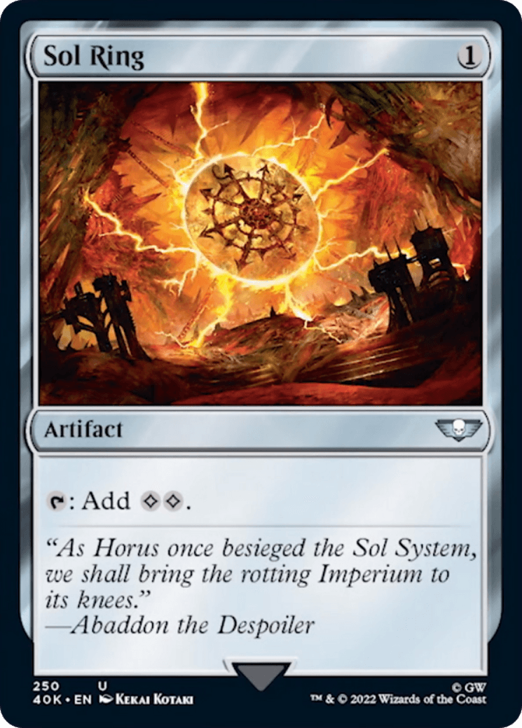 Sol Ring (250) (Surge Foil) [Warhammer 40,000] - Trinity Hobby