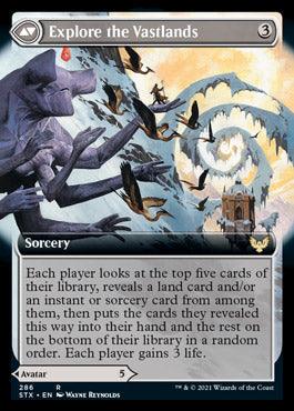 Wandering Archaic // Explore the Vastlands (Extended Art) [Strixhaven: School of Mages] - Trinity Hobby