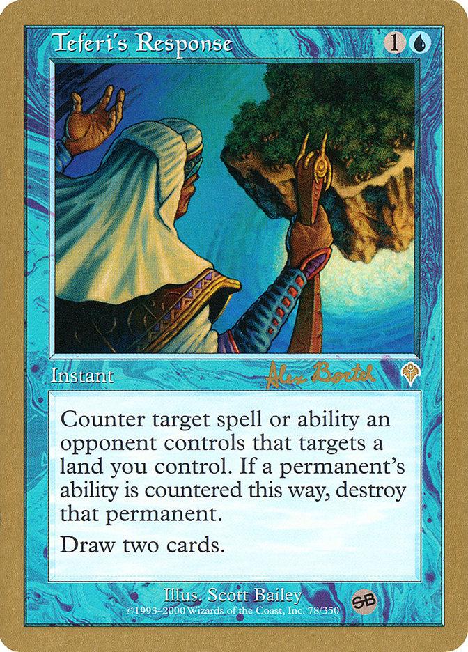 Teferi's Response (Alex Borteh) (SB) [World Championship Decks 2001] - Trinity Hobby