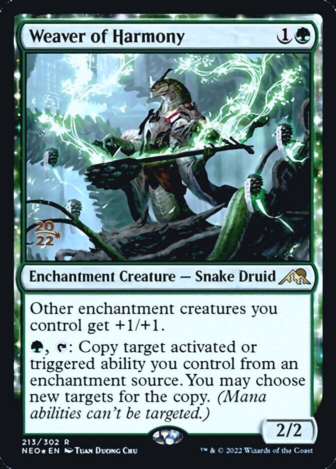 Weaver of Harmony [Kamigawa: Neon Dynasty Prerelease Promos] - Trinity Hobby