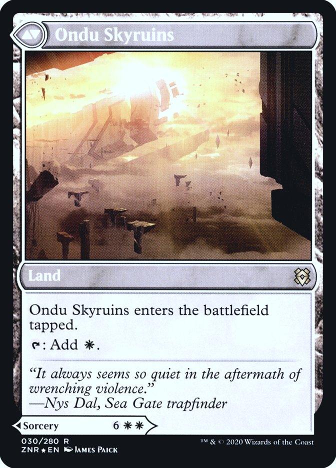 Ondu Inversion // Ondu Skyruins [Zendikar Rising Prerelease Promos] - Trinity Hobby