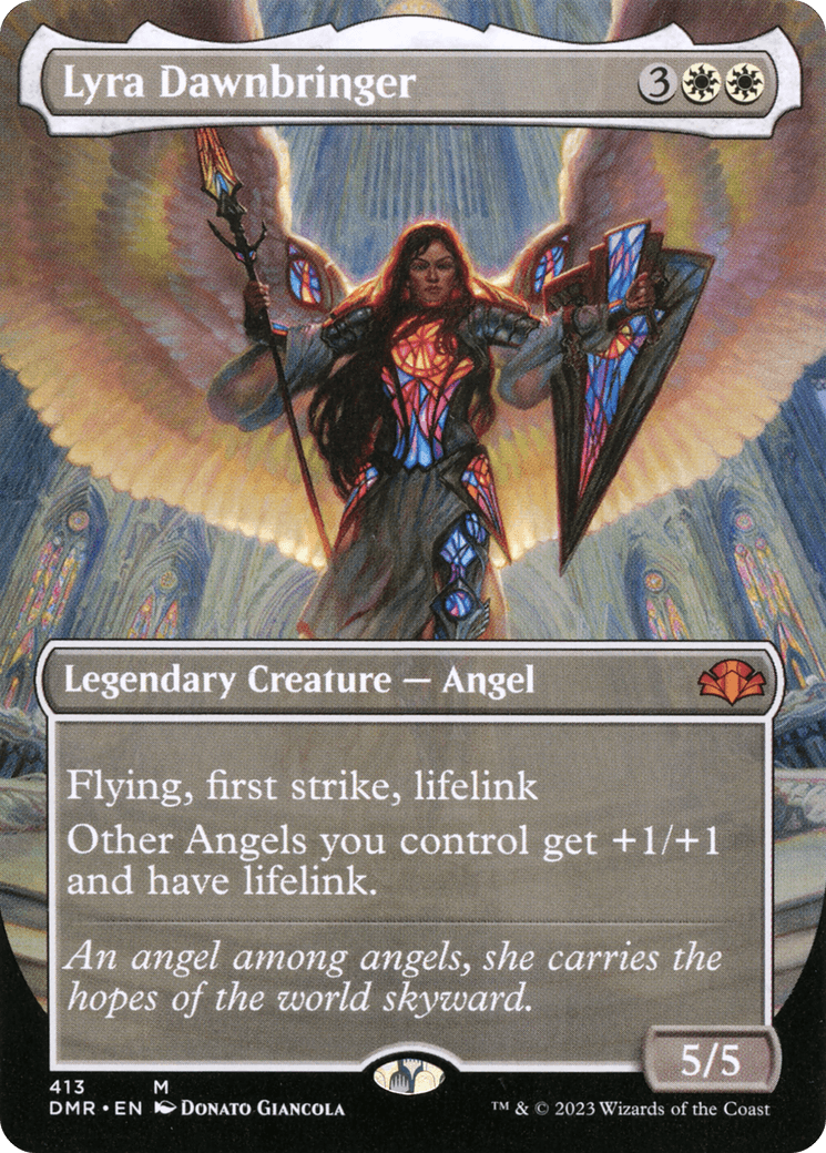 Lyra Dawnbringer (Borderless Alternate Art) [Dominaria Remastered] - Trinity Hobby