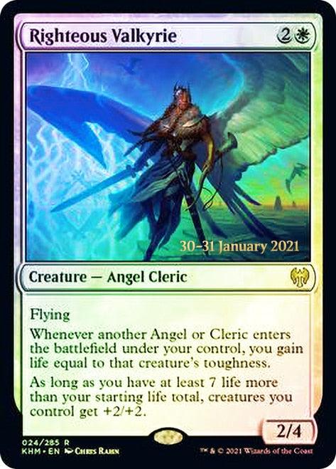 Righteous Valkyrie [Kaldheim Prerelease Promos] - Trinity Hobby