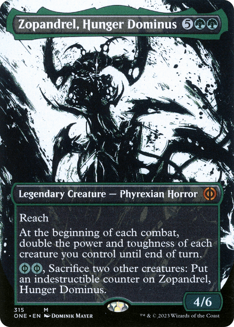 Zopandrel, Hunger Dominus (Borderless Ichor) [Phyrexia: All Will Be One] - Trinity Hobby