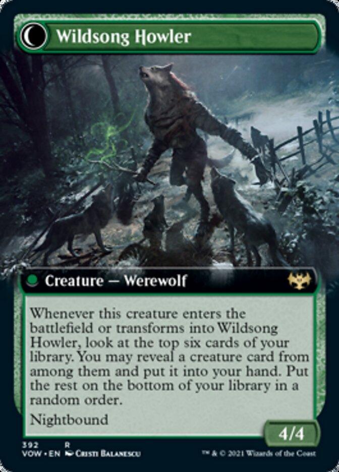 Howlpack Piper // Wildsong Howler (Extended Art) [Innistrad: Crimson Vow] - Trinity Hobby