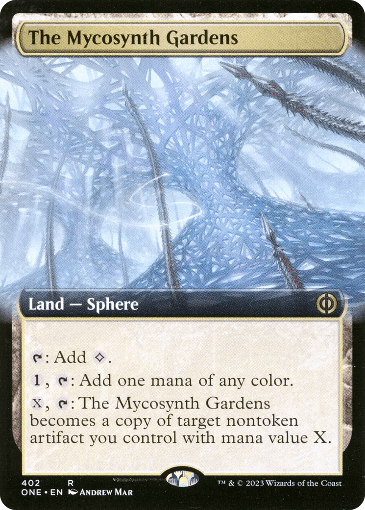 The Mycosynth Gardens (Extended Art) [Phyrexia: All Will Be One] - Trinity Hobby