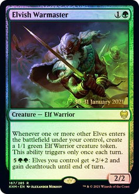 Elvish Warmaster [Kaldheim Prerelease Promos] - Trinity Hobby