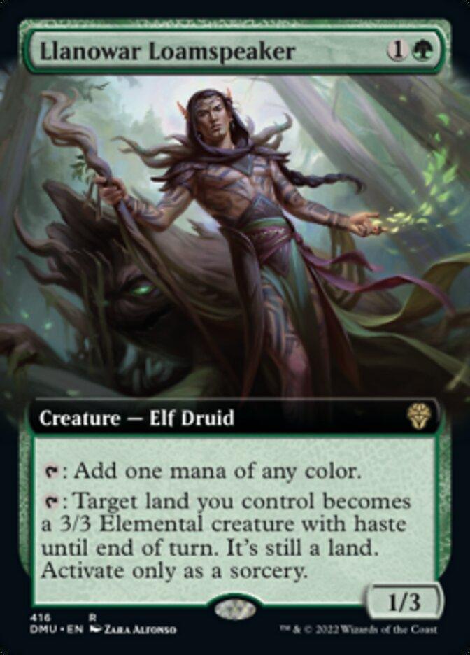 Llanowar Loamspeaker (Extended Art) [Dominaria United] - Trinity Hobby