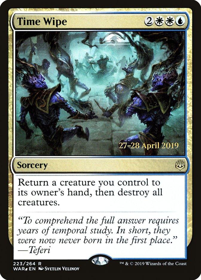 Time Wipe [War of the Spark Prerelease Promos] - Trinity Hobby