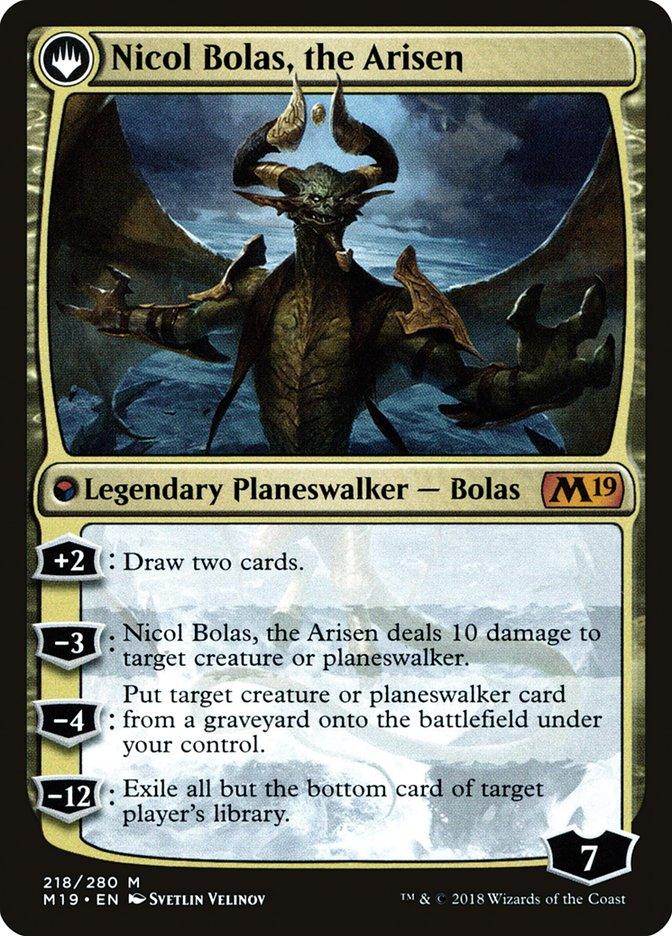 Nicol Bolas, the Ravager // Nicol Bolas, the Arisen [Core Set 2019 Prerelease Promos] - Trinity Hobby